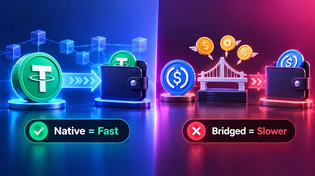 Why does native vs. bridged stablecoins matter for payment flows