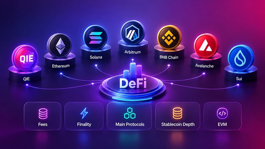 How do the major DeFi blockchains compare