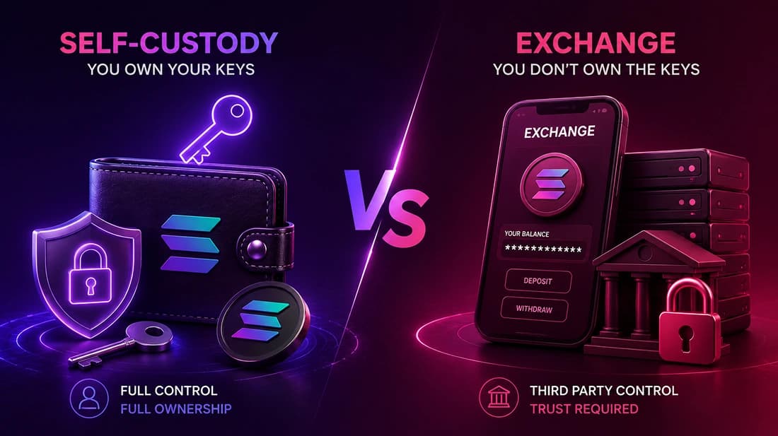 Self-custody vs. exchange wallets for Solana: when each makes sense