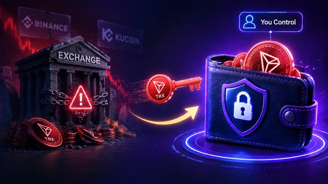 What makes a TRON wallet truly self-custodial — private keys and seed phrase live only on your device